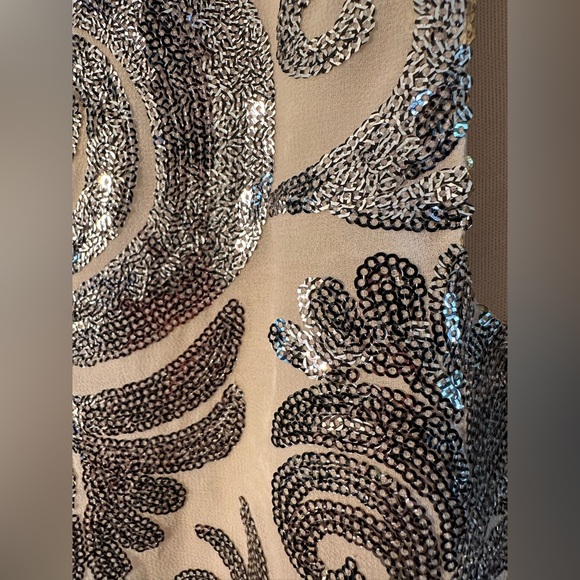 SHOW ME YOUR MUMU Sm Gomez Cocktail Slip Sleeveless Crystal Crown Blush Sequins - Picture 16 of 16